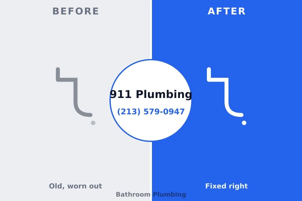 Before and after: plumbing repair East Uniontown, PA